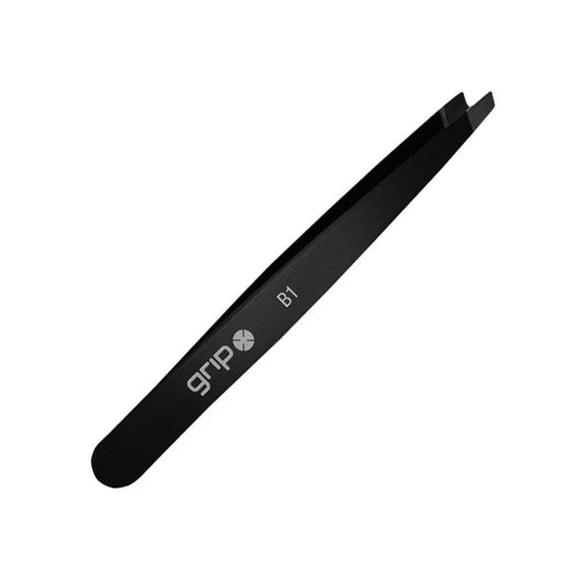 Caronlab Tweezer Slanted Tip Matte Black