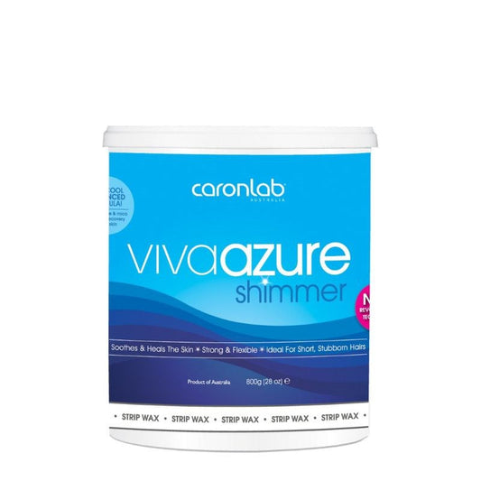 Caronlab Viva Azure Shimmer Strip Wax 800Ml Microwave To Pot