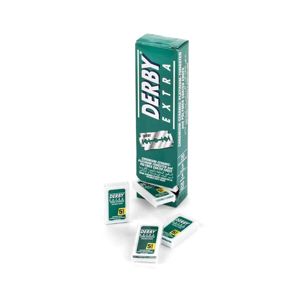 Derby Extra Double Edge Razor Blades 100Pcs 20Pks Of 5