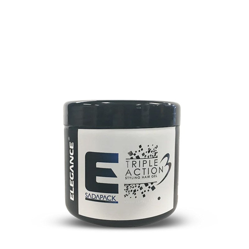 Elegance Triple Action Styling Hair Gel - White 500ml