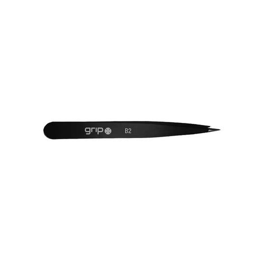 Grip® Tweezers Pointed Tip Stainless Steel - Matte Black