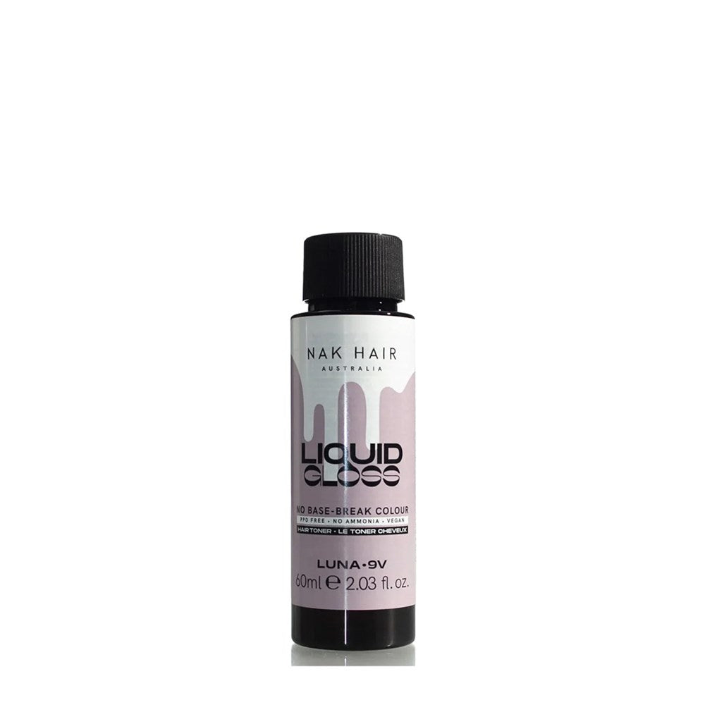 NAK Liquid Gloss Luna 60ml - 9V Palest Blonde Violet