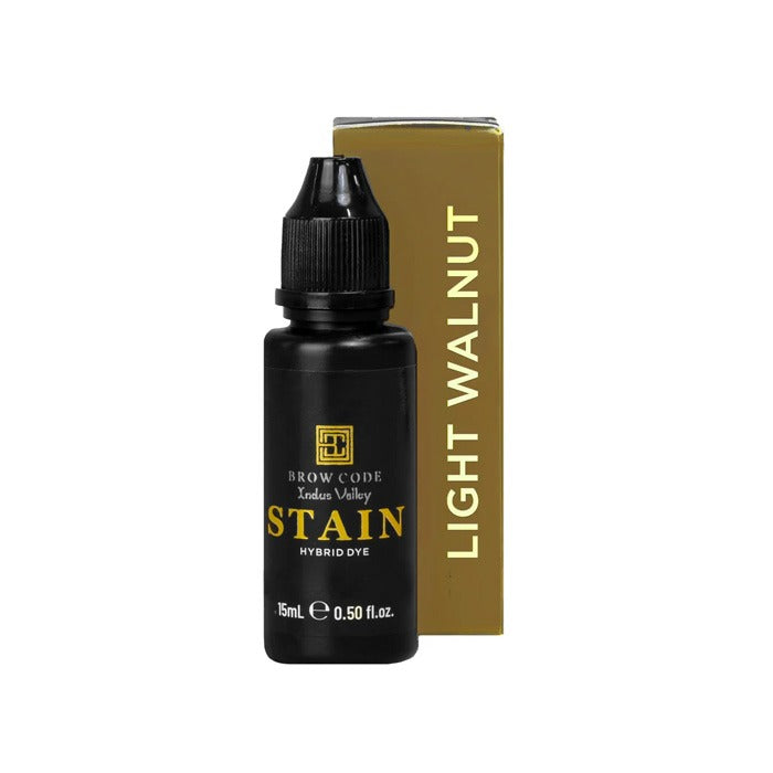 Brow Code Stain Hybrid Brow Dye 15ml - Light Walnut
