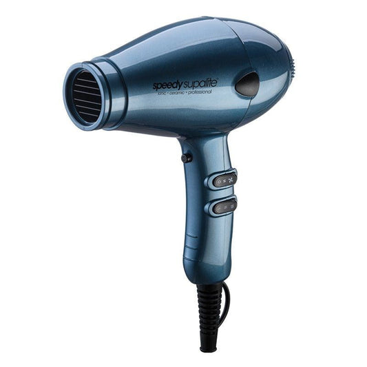 Speedy Supalite Professional Hairdryer - Steel Blue with Diffuser