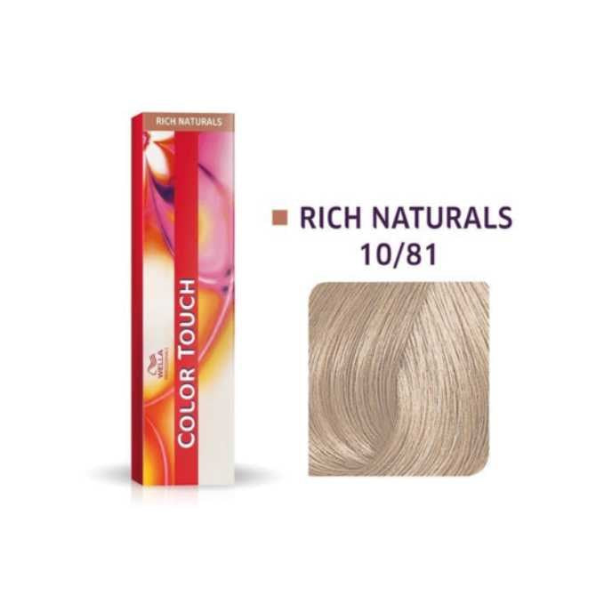 Wella Color Touch 10/81 60ml Lightest Blonde Pearl Ash