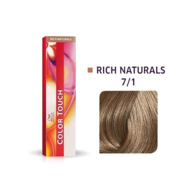 Wella Color Touch 7/1 60ml Medium Blonde Ash