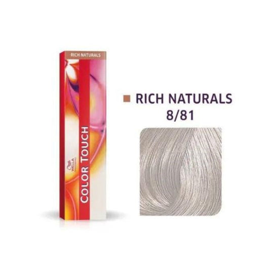 Wella Color Touch 8/81 60ml Light Blonde Pearl Ash