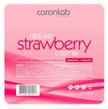 Caronlab Strawberry Creme Hard Hot Wax Pallet Tray 500g