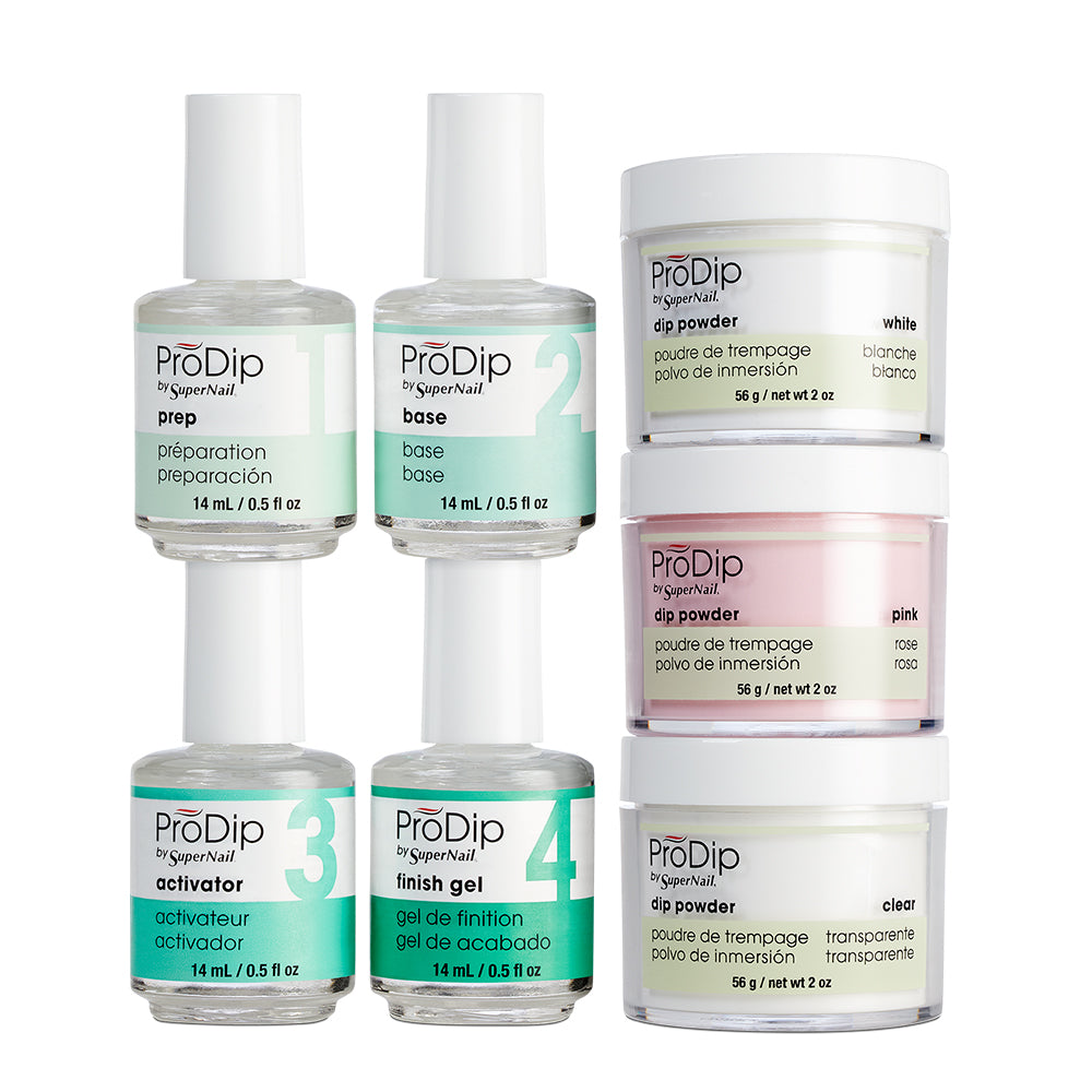 Prodip Fish ProDip by SuperNail Nail Dipping System 7 Piece Professional Kit