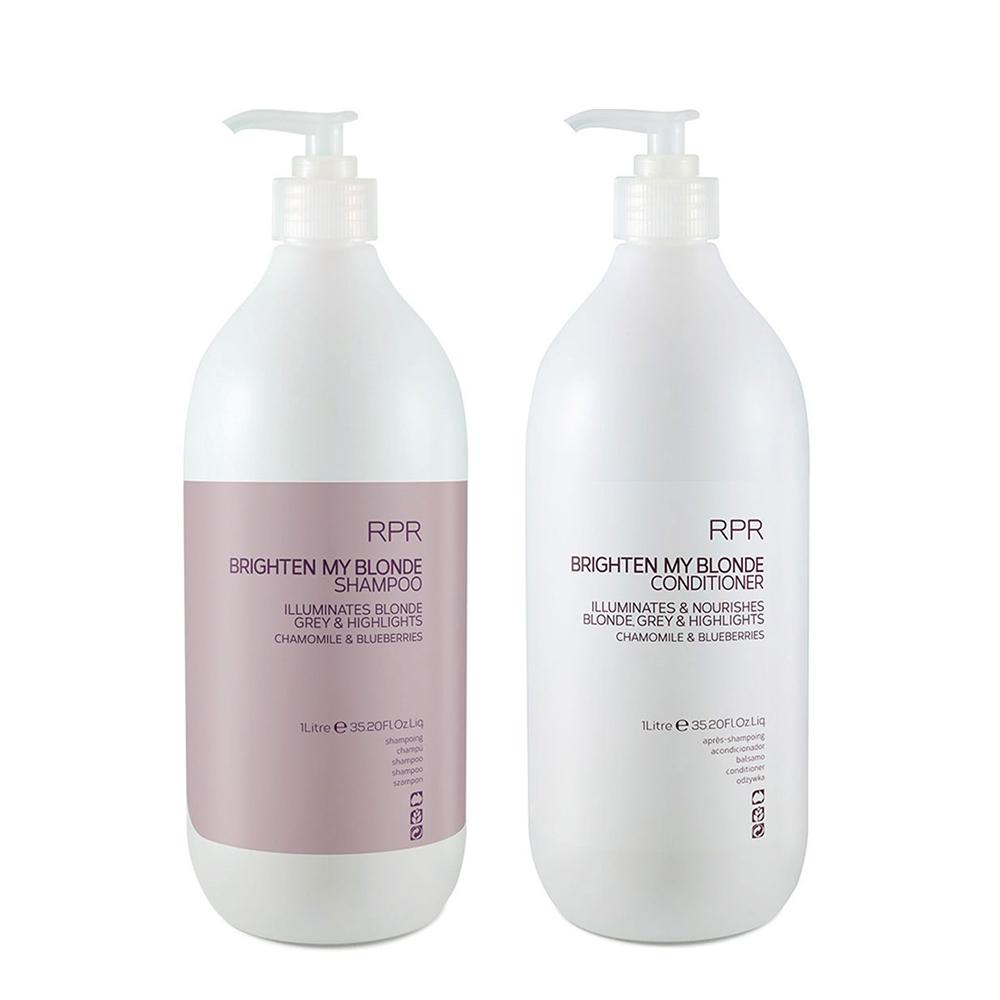 RPR Brighten My Blonde Shampoo & Conditioner Pack 1 Litre