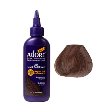 Adore Plus Semi Permanent Hair Color 364 Light Red Brown 100ml