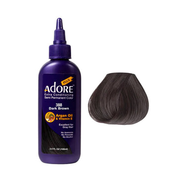 Adore Plus Semi Permanent Hair Color 388 Dark Brown 100ml