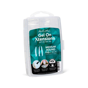 Artistic Nail Design Gel On Xtensions Soft Gel Nail Tips