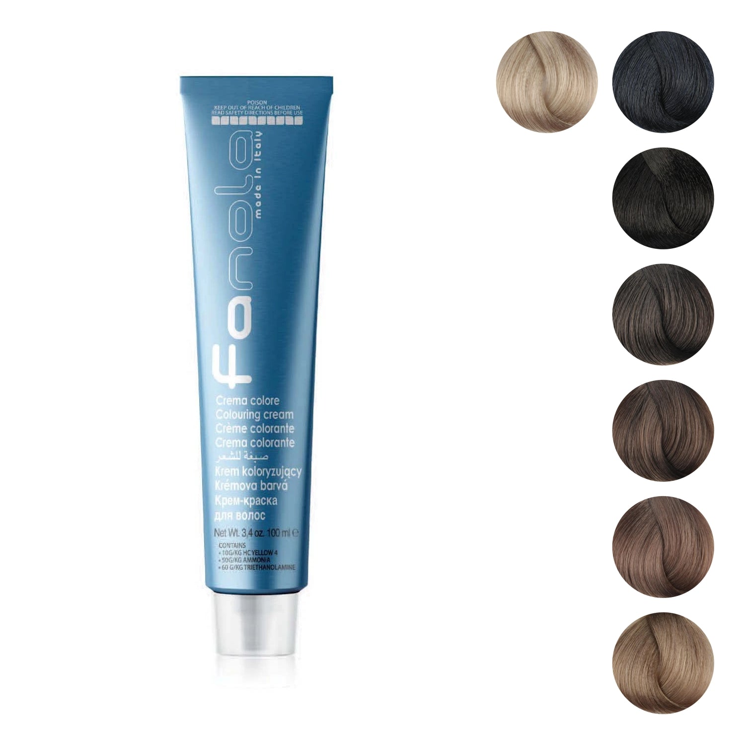 Fanola Prestige Colour - Ash (100ml) 1.10 Blue Black