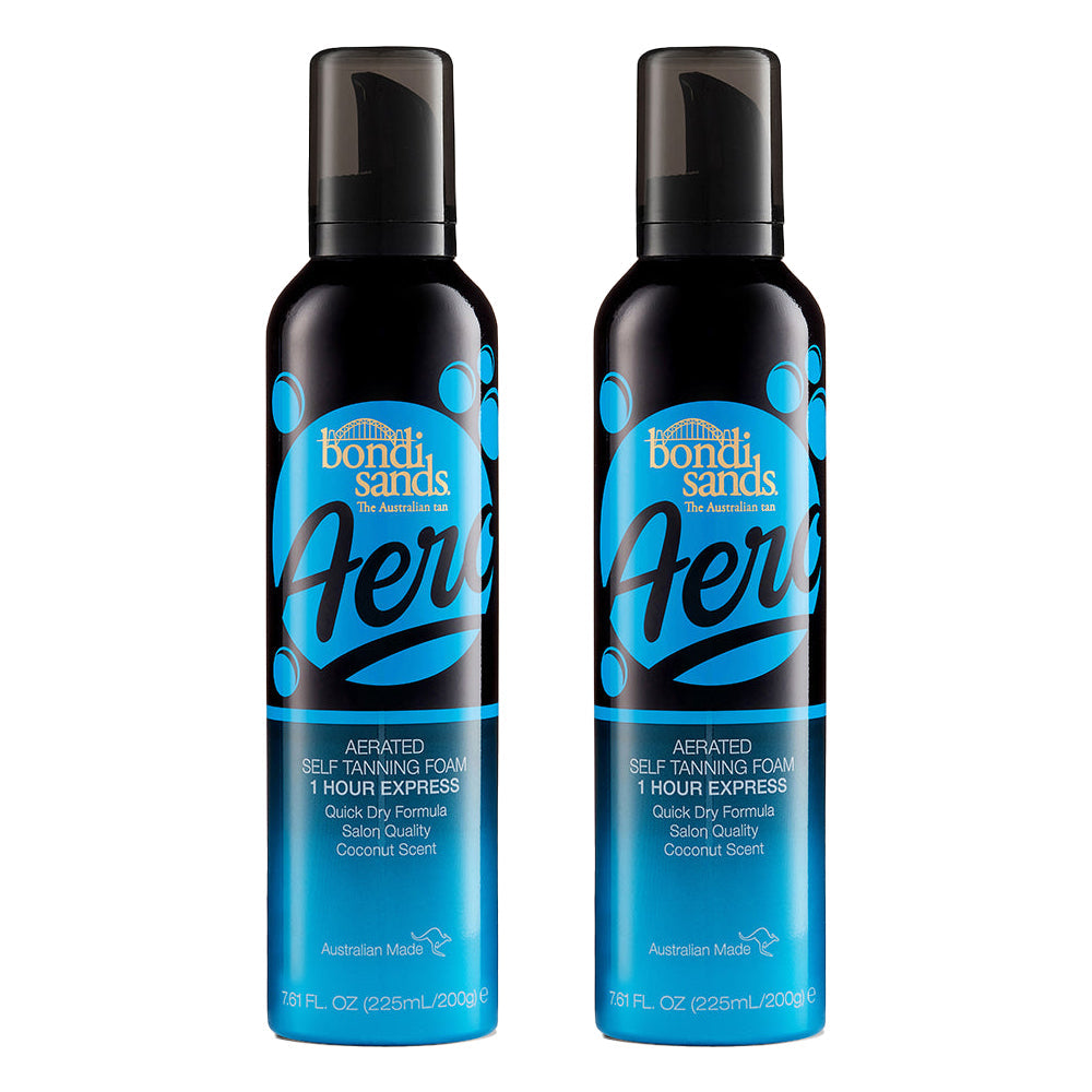 Bondi Sands Aero Self-Tanning Foam 1 Hour Express 225ml - 2 Pack