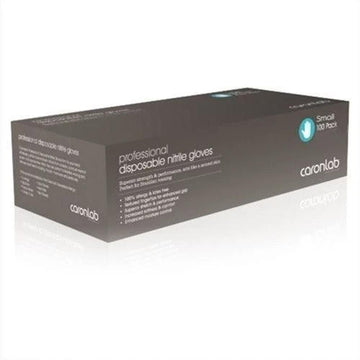 Caronlab Disposable Nitrile Gloves Free Powder Large - Blue 100 Pack