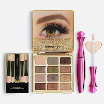 Mirenesse 20th Anniversary Eyeshadow Palette 3PC Kit - Tiger Eyes