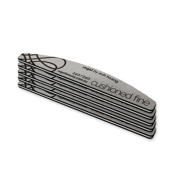 Regal by Anh Harbour Bridge Cushioned Fine 240/240 Nail File 5 Pack