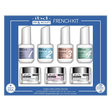 IBD Dip & Sculpt French Kit - Dip Powder Starter System 7 Piece