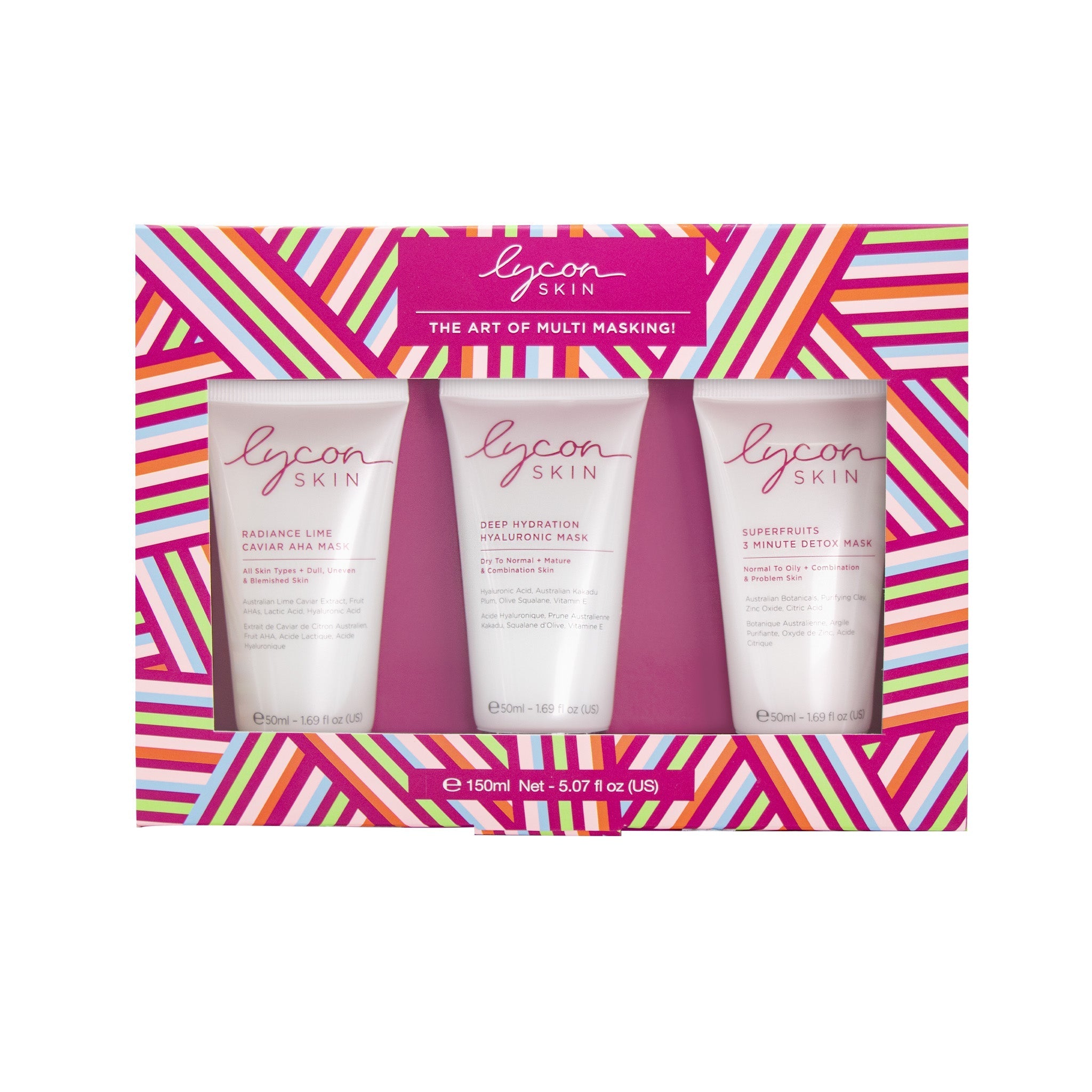 Lycon Face Mask Trio 3 x 50ml