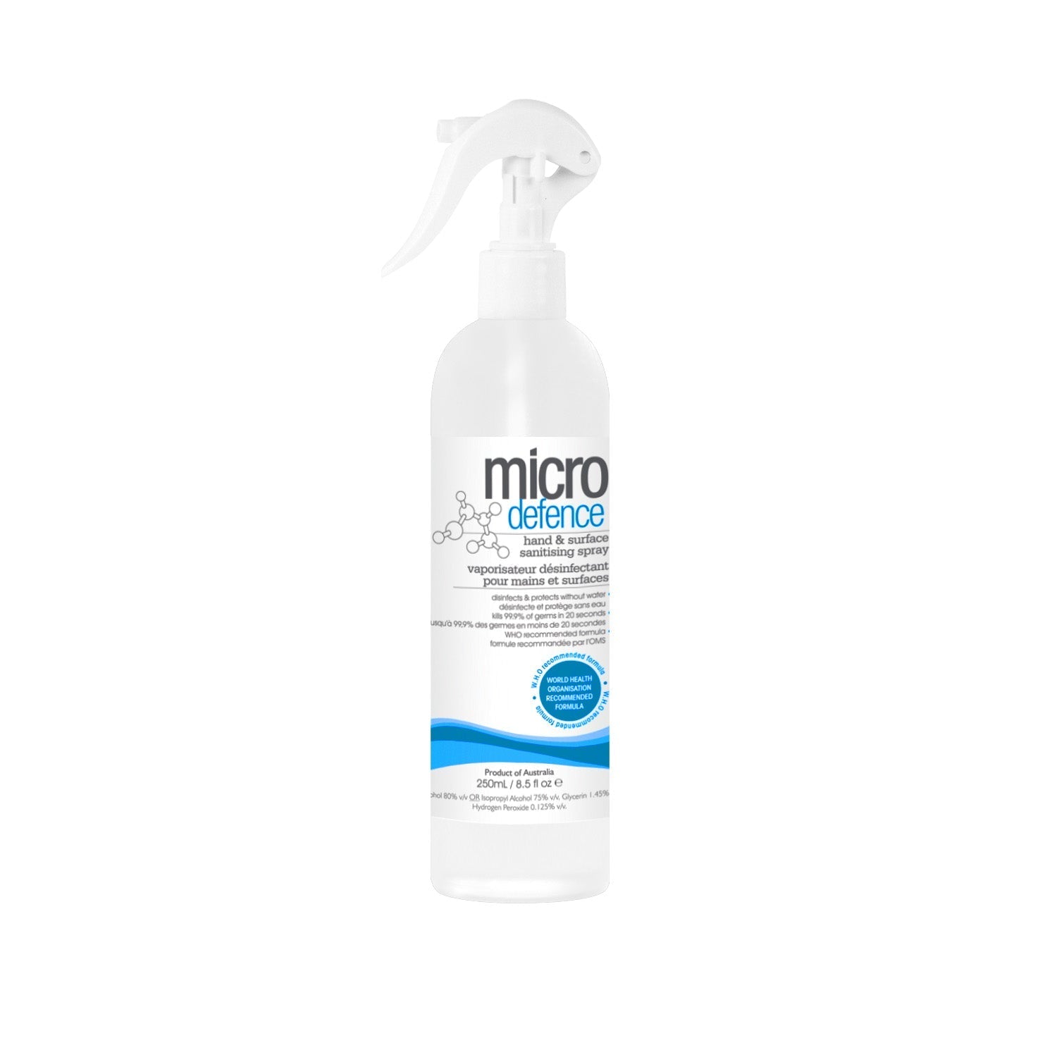 Caronlab Micro Defence Hand & Surface Sanitising Spray 5L