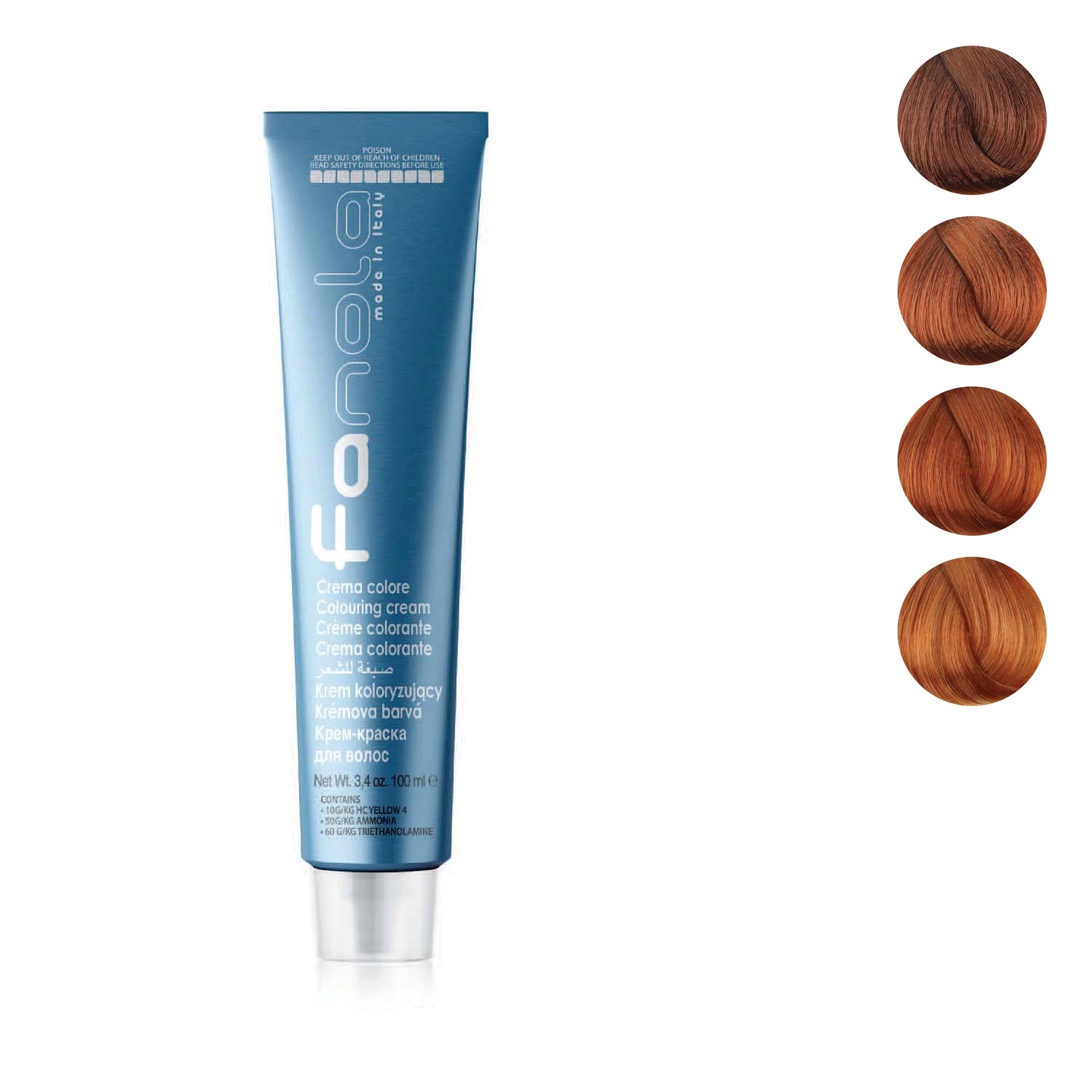 Fanola Prestige Colour - Natural Copper (100ml) 6.04 Dark Blonde Natural Copper