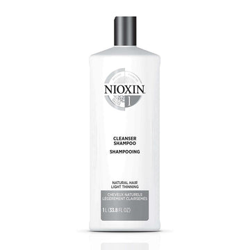 Nioxin System 1 Cleanser Shampoo for Natural Hair with Light Thinning 1 Litre