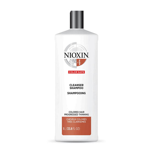 Nioxin System 4 Cleanser Shampoo for Coloured Hair with Progressed Thinning 1 Litre