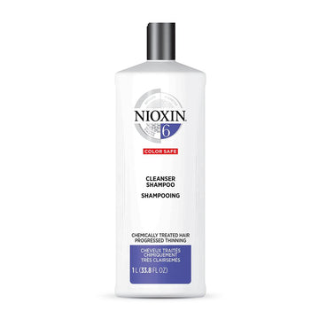 Nioxin System 6 Cleanser Shampoo for Chemically Treated Hair with Progressed Thinning 1 Litre
