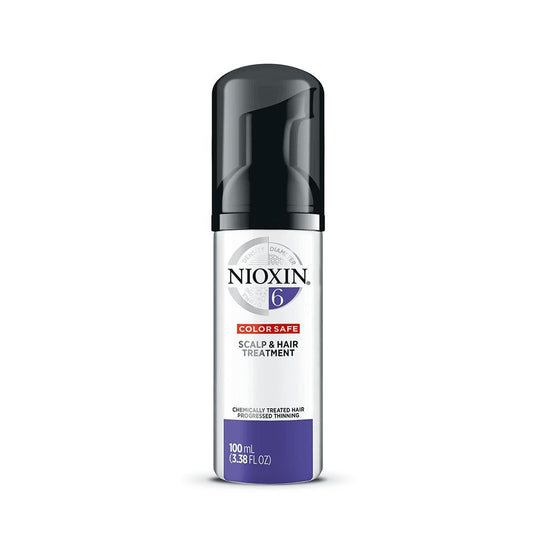 Nioxin System 6 Scalp & Hair Treatment for Chemically Treated Hair with Progressed Thinning 100ml