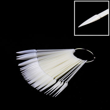 Nude Nail Stiletto Tip Ring Colour Chart 50 Pieces