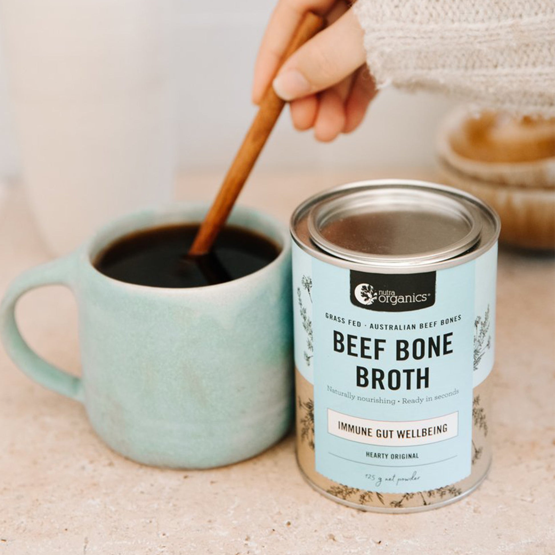 Nutra Organics Beef Bone Broth Hearty Original 2