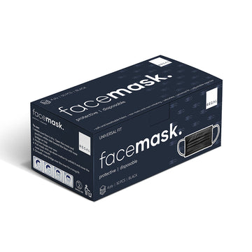 Regal by Anh Disposable 4ply Black Face Mask 50 Pack
