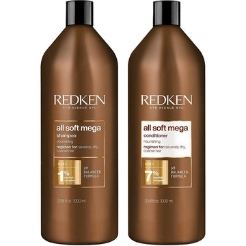 Redken All Soft Mega Shampoo & Conditioner Pack 1 Litre