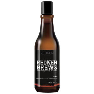 Redken Brews 3-in-1 Shampoo, Conditioner & Body Wash 300ml