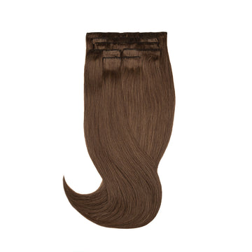 Amazing Hair Human Hair Clip-in 6 Light Brown 7pc Set 16"