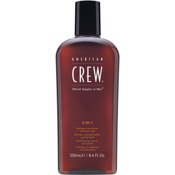 American Crew 3 In 1 Shampoo Conditioner Body Wash 250ml