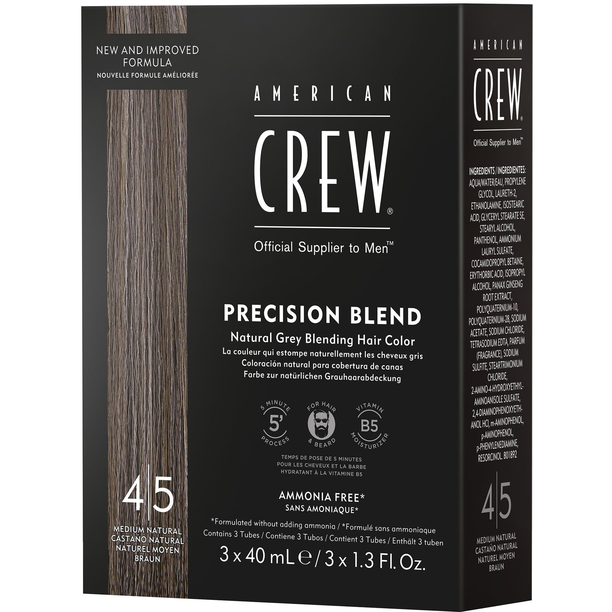 American Crew Precision Blend (3 x 40ml) 5-6 Medium Ash