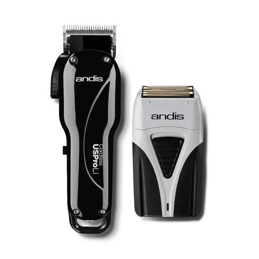 Andis Cordless Combo Cordless US Pro Li Clipper + ProFoil Li Shaver