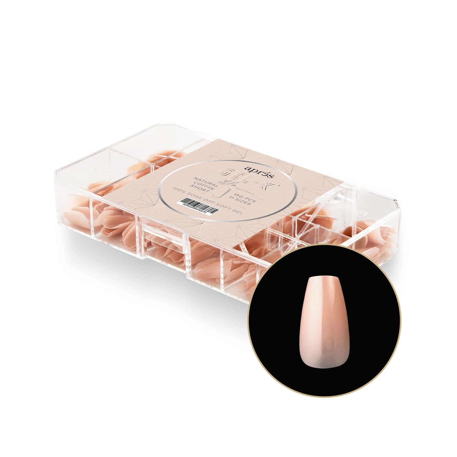 Aprés Neutrals Lila Gel-X Tips (150pcs) 1