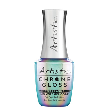 Artistic Nail Design Chrome Gloss No Wipe Gel Coat 2710007 15ml