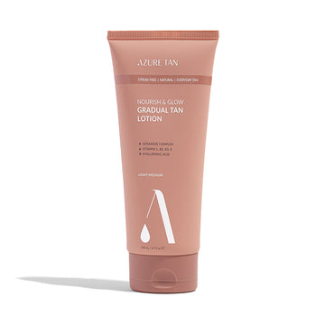 Azure Tan Nourish & Glow Gradual Tan Lotion Light/Medium 200ml