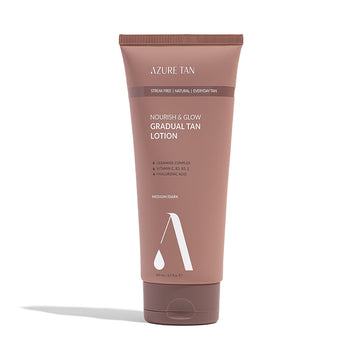 Azure Tan Nourish & Glow Gradual Tan Lotion Medium/Dark 200ml