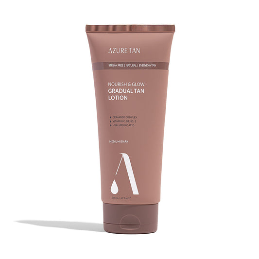 Azure Tan Nourish & Glow Gradual Tan Lotion Medium/Dark 200ml