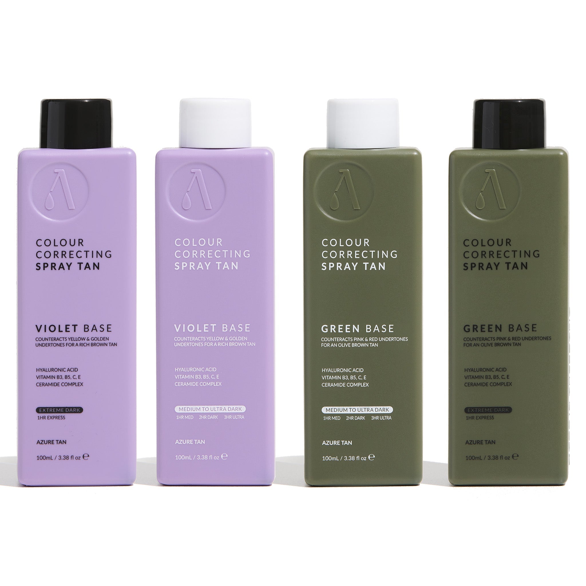 Azure Tan Pro Mist Sample Pack 4 x 100ml