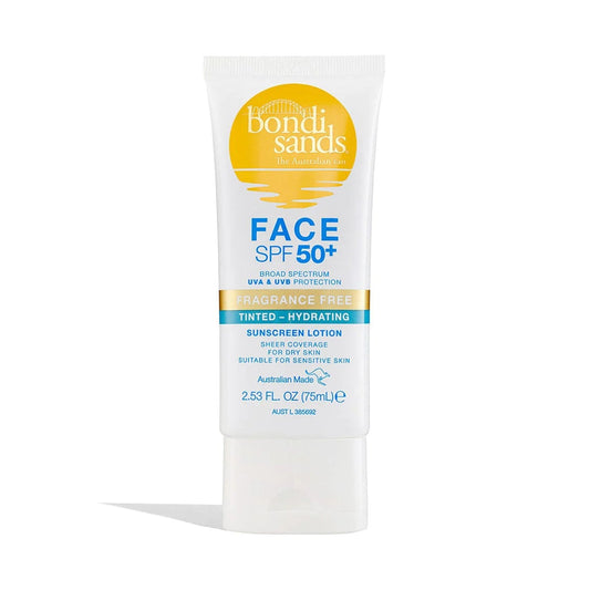 Bondi Sands SPF 50+ Fragrance Free Hydrating Tinted Face Lotion 75ml