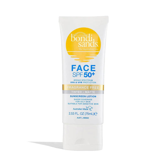 Bondi Sands SPF 50+ Fragrance Free Matte Tinted Face Lotion 75ml