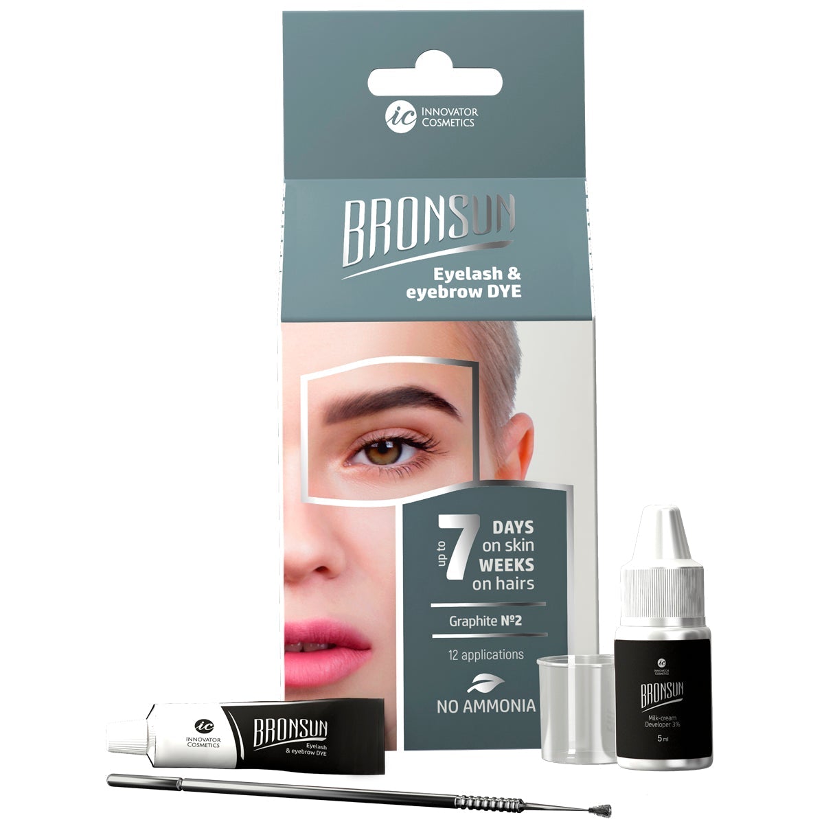 Bronsun Eyelash & Eyebrow Dye Trial Kit #4 Chestnut