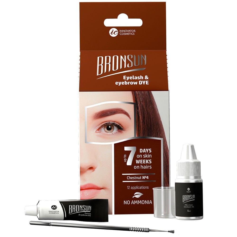 Bronsun Eyelash & Eyebrow Dye Trial Kit #5 Light Brown