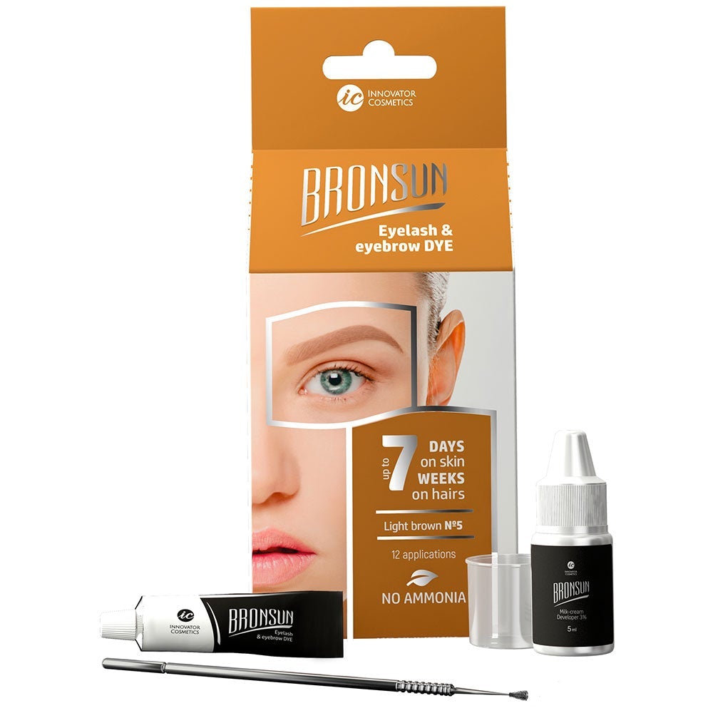 Bronsun Eyelash & Eyebrow Dye Trial Kit #6 Brown